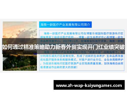 如何通过精准策略助力新春外贸实现开门红业绩突破